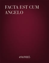 Facta Est cum Angelo SATB choral sheet music cover